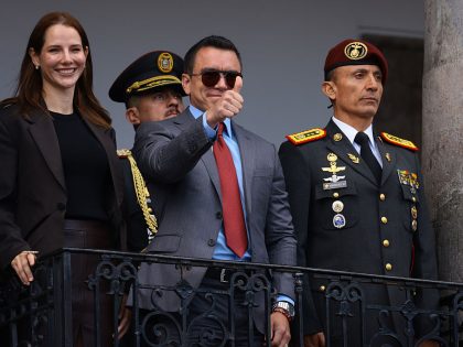 President Noboa Attends The Changing Of The Guard
