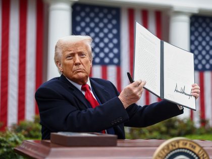 President Trump Announces New Tariffs In Rose Garden Speech