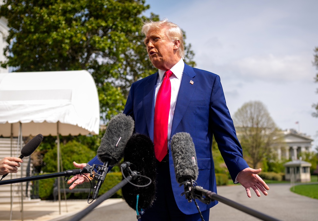 President Trump Departs White House For Florida