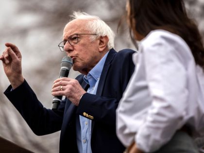 Bernie Sanders And Alexandria Ocasio-Cortez Hold A Rally In Denver