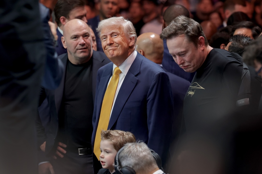President Trump Attends UFC Title Fight