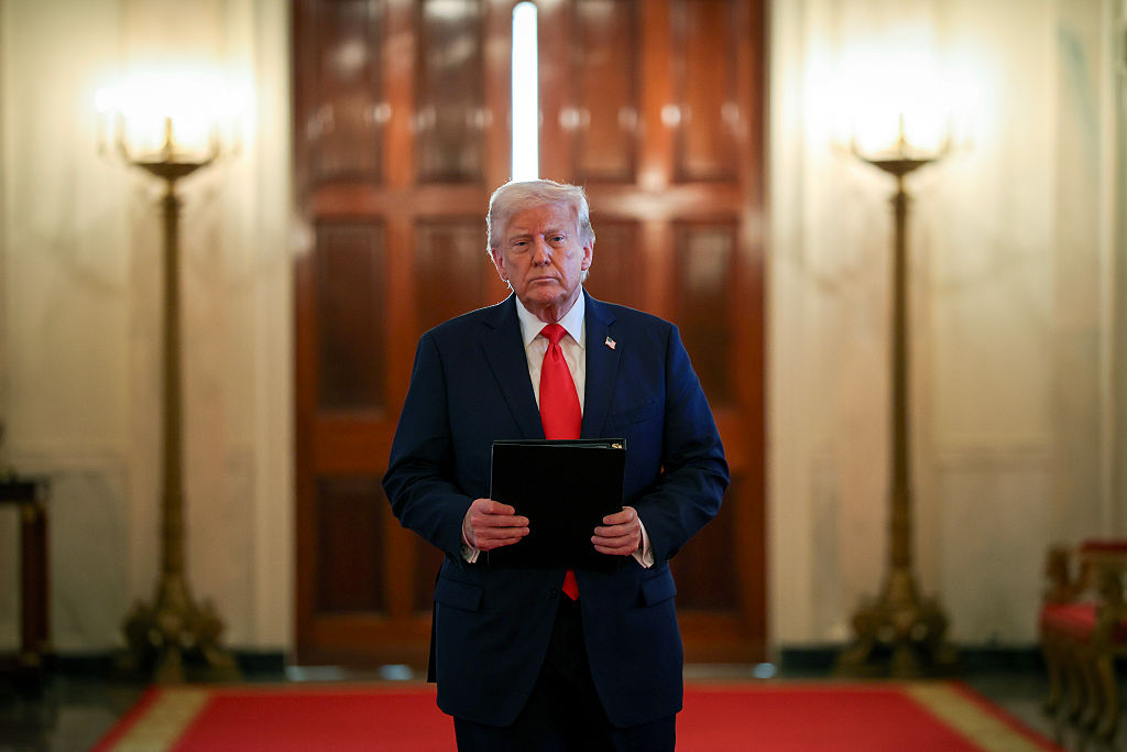 President Trump Presents Commander-in-Chief Trophy To The U.S. Naval Academy Football Team, The Navy Midshipmen