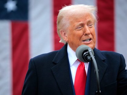 President Trump Holds "Make America Wealthy Again Event" In White House Rose Garden