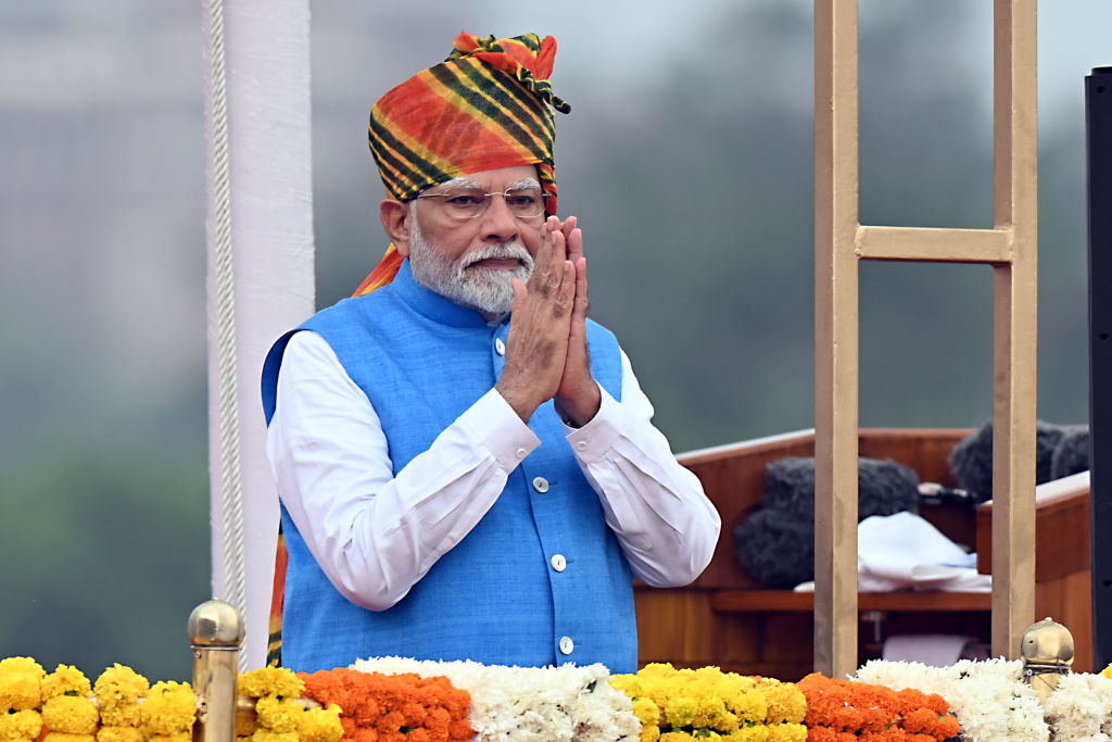 India Prime Minister Narendra Modi Delivers Annual Independence Day Speech