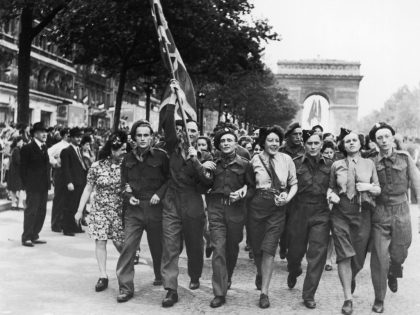 Victory Day Celebration In Paris, France On May 08, 1945 -