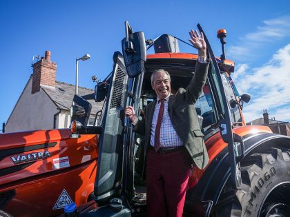 Nigel Farage And Reform By-election Candidate Visit Runcorn