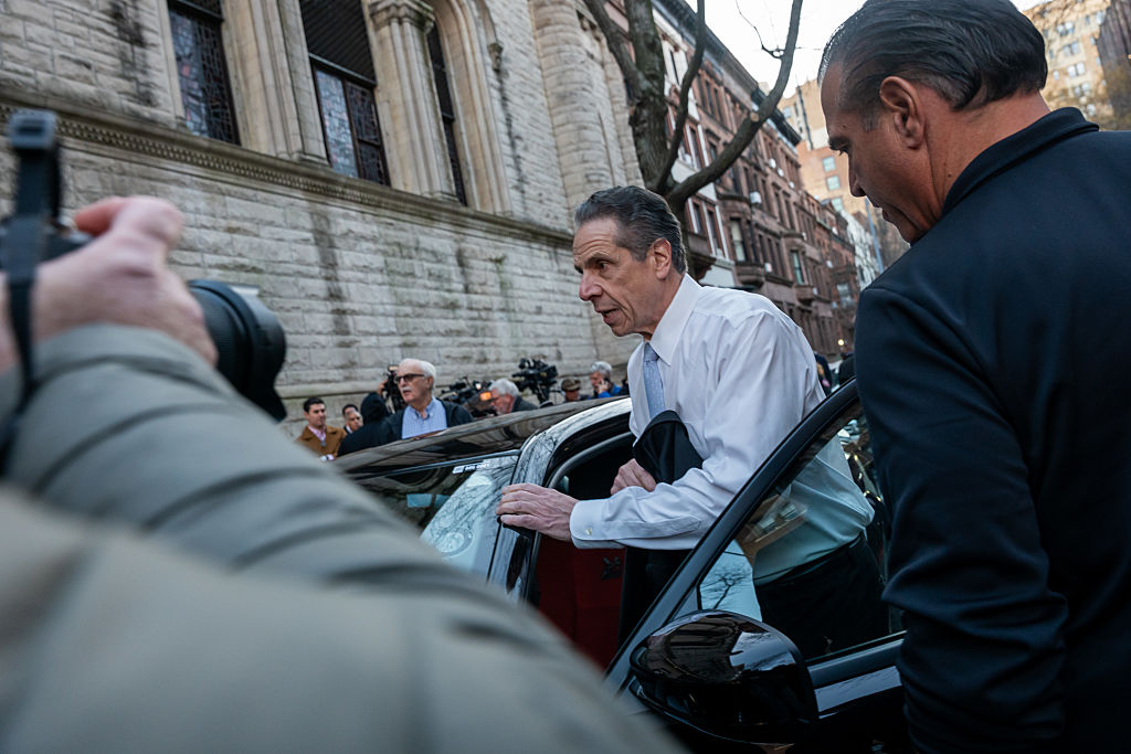 New York City Mayoral Candidate And Former Gov. Andrew Cuomo Delivers Address On Antisemitism