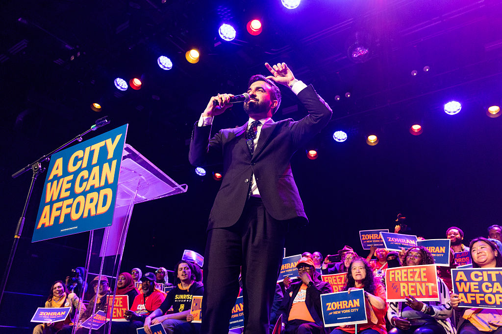 Zohran Mamdani campaign rally for mayor of New York City