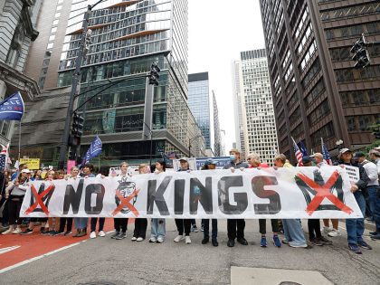 People Protest In Chicago As Part Of The No Kings Rallies