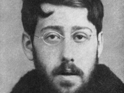 Russia: Julius Martov (1873-1923), Russian politician and leader of the Menshevik Faction; mugshot taken by Tsarist police, January 1896