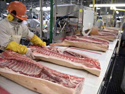 Pork Processing At A Smithfield Foods Plant