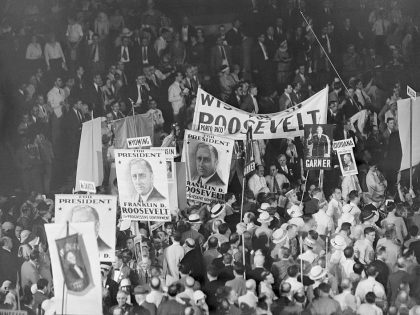 Roosevelt Campaign Signs at Convention
