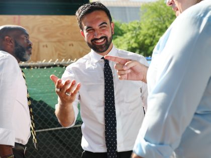 Mayoral Candidate Zohran Mamdani Campaigns In NYC On Primary Day