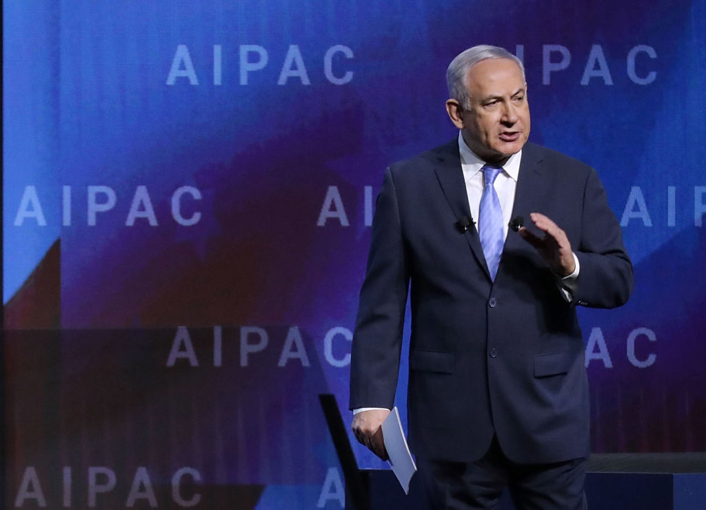 Israeli Prime Minister Benjamin Netanyahu Speaks At Washington's Annual AIPAC Conference
