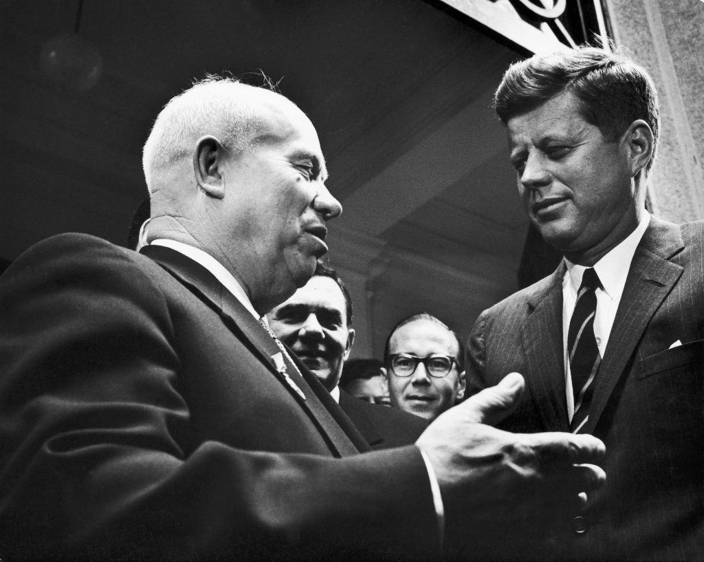 Khrouchtchev And Kennedy In Vienna, Austria On June 04, 1961 -