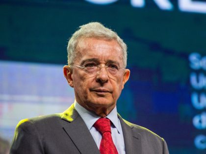 Colombia's Former President Alvaro Uribe Hosts Event Announcing Candidates For Bogota's Council