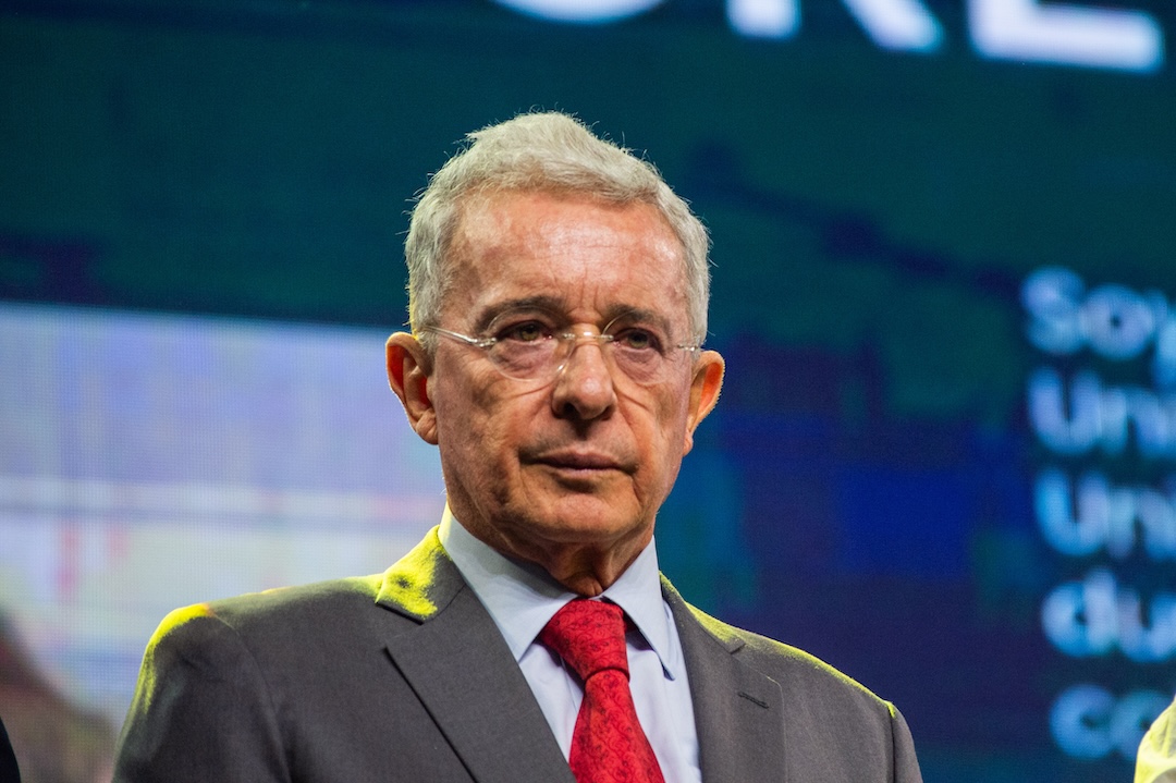 Colombia's Former President Alvaro Uribe Hosts Event Announcing Candidates For Bogota's Council