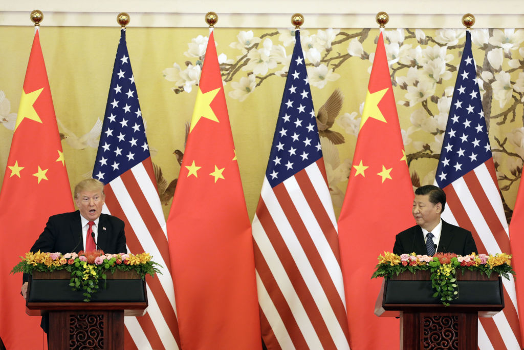 U.S. President Donald Trump And China President Xi Jinping Deliver Press Statement