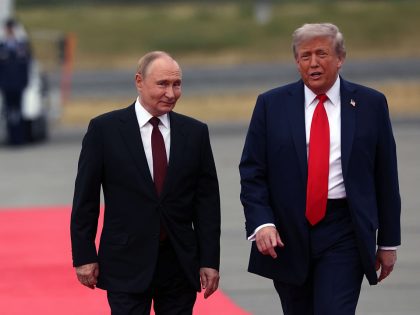 U.S. President Trump And Russian President Putin Meet On War In Ukraine At U.S. Air Base In Alaska