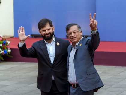 President Gabriel Boric Receives Leaders At The "Reunion De Alto Nivel: Democracia Siempre" Event In Santiago