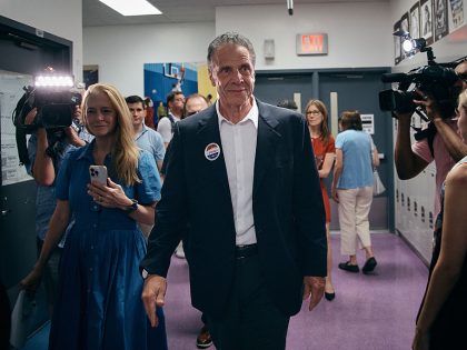 New York City Mayoral Candidate Andrew Cuomo Votes In The Democratic Primary