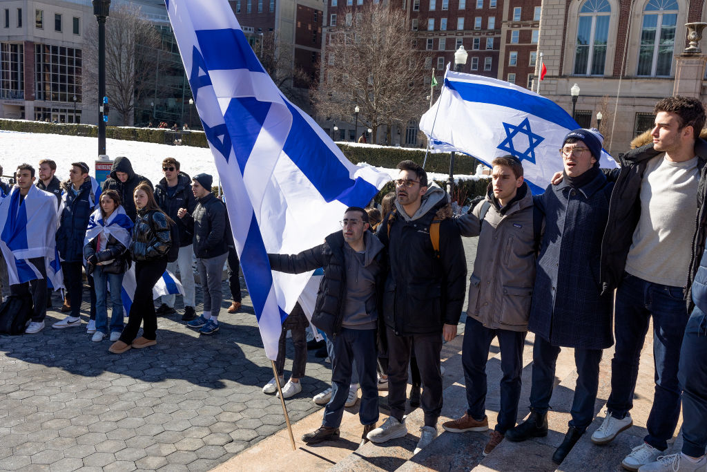 Columbia University Students Hold Rally In Support of Israel