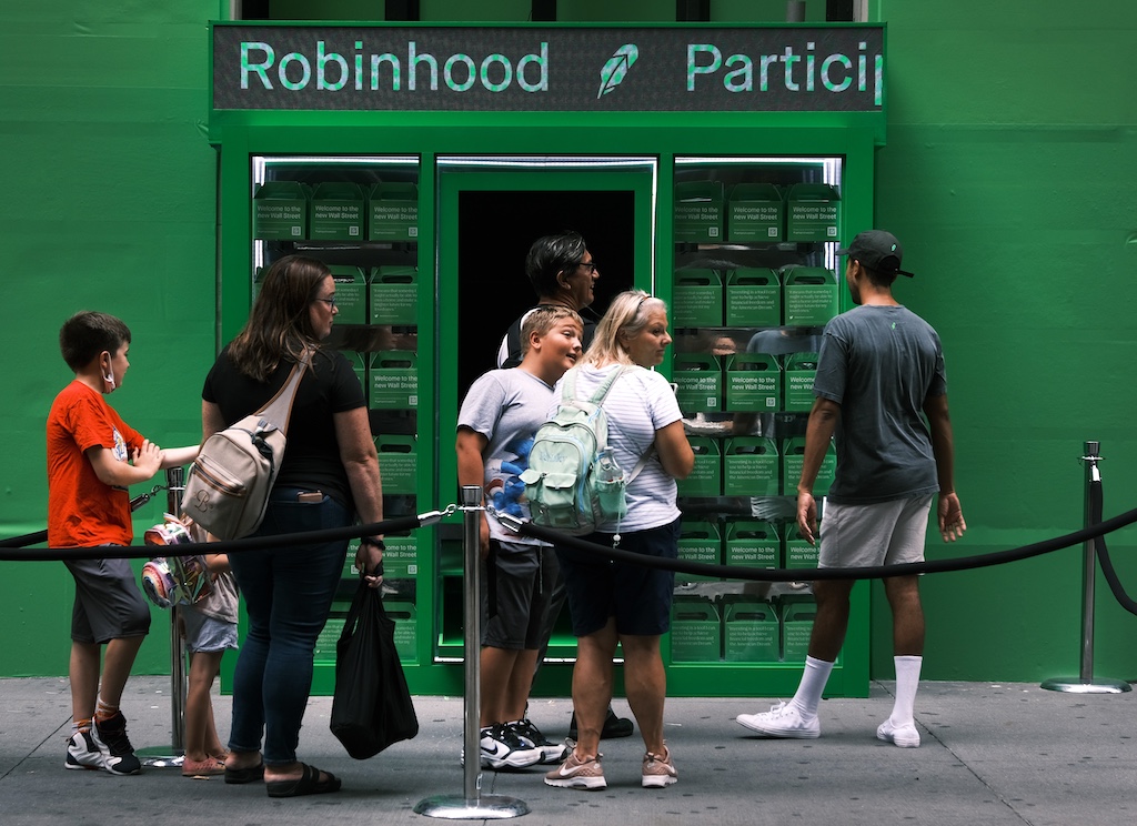 Stock Trading Platform Robinhood Goes Public On The New York Stock Exchange