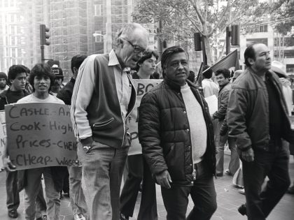 Cesar Chavez and Fred Ross at Boycott