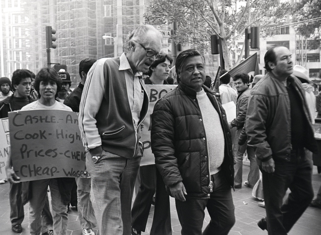 Cesar Chavez and Fred Ross at Boycott