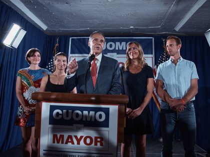 New York City Mayoral Candidate Andrew Cuomo Votes In The Democratic Primary