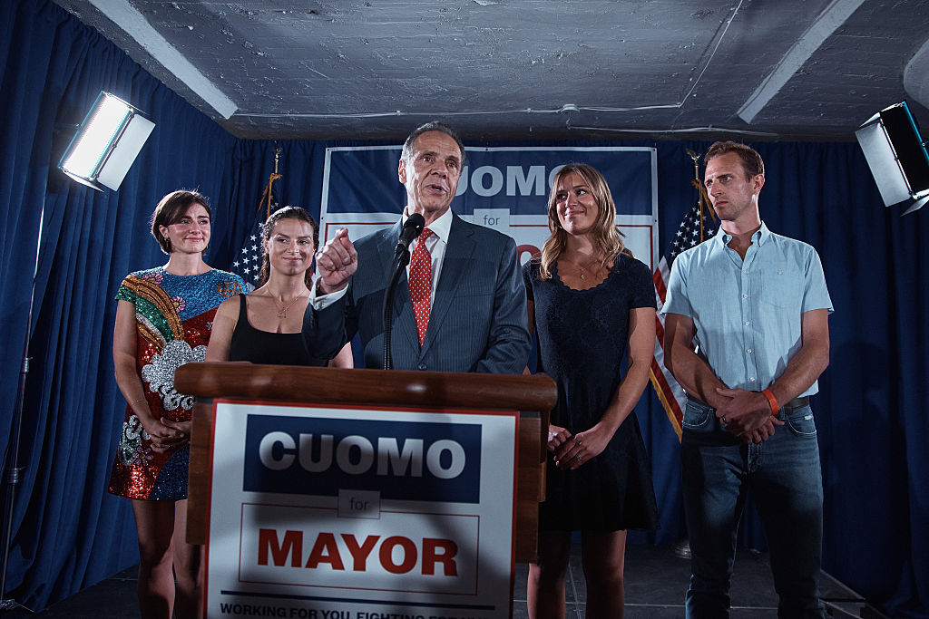 New York City Mayoral Candidate Andrew Cuomo Votes In The Democratic Primary