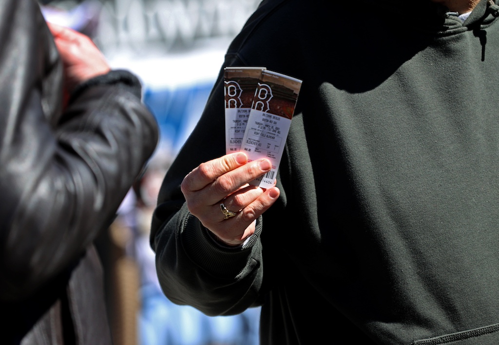 Scalping Tickets Outside Fenway Park