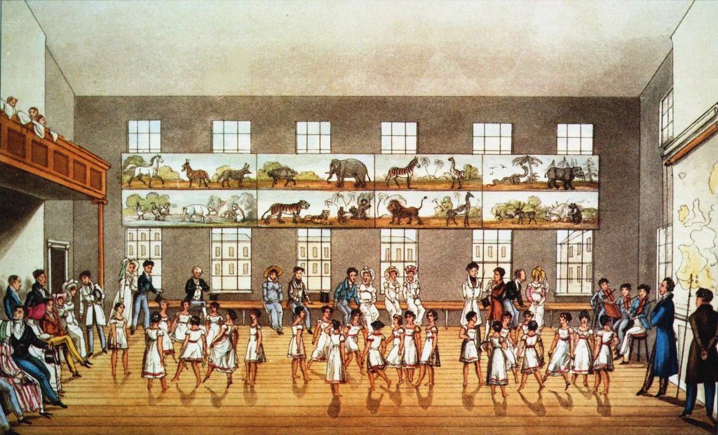 Dancing Lesson At The Robert Owens Foundation New Lanark,