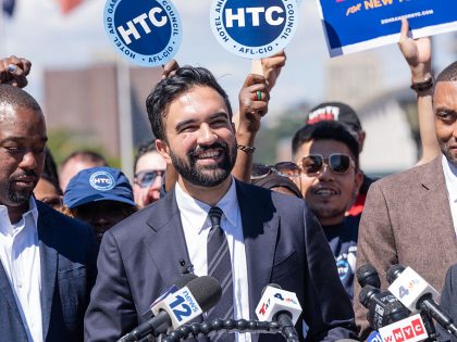 Mayoral candidate Zohran Mamdani speaks at campaign rally as
