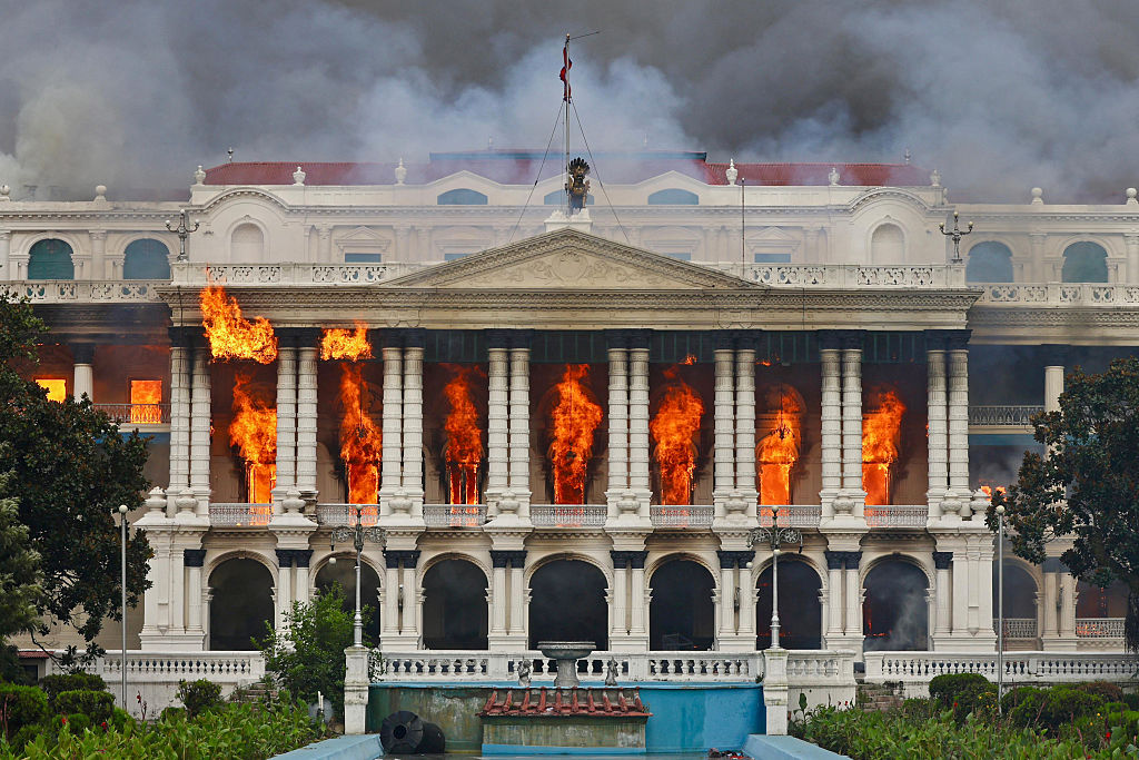 TOPSHOT-CORRECTION / NEPAL-POLITICS-INTERNET-LAW-PROTEST