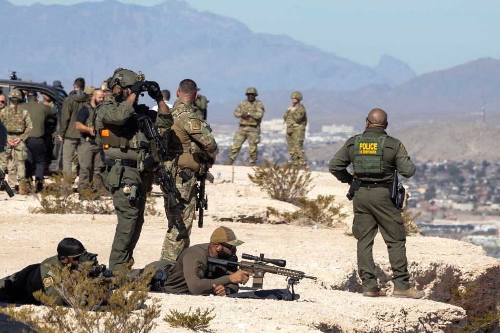 Border Security Reinforcement During The Secretary Of Defense's Visit