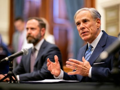 Texas Governor Abbott Holds Bill Signing To Create A Texas DOGE Office