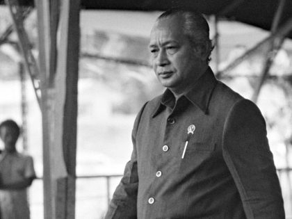 Suharto 2nd visit to Island of Java in Java, Indonesia on February 3rd, 1978.