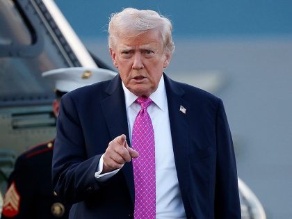 President Trump Departs Morristown Airport En Route To Washington, DC