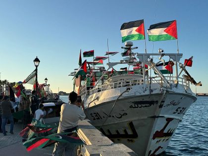 The 'Omar al-Mukhtar' ship departs from Libya to join the Global Sumud Flotilla