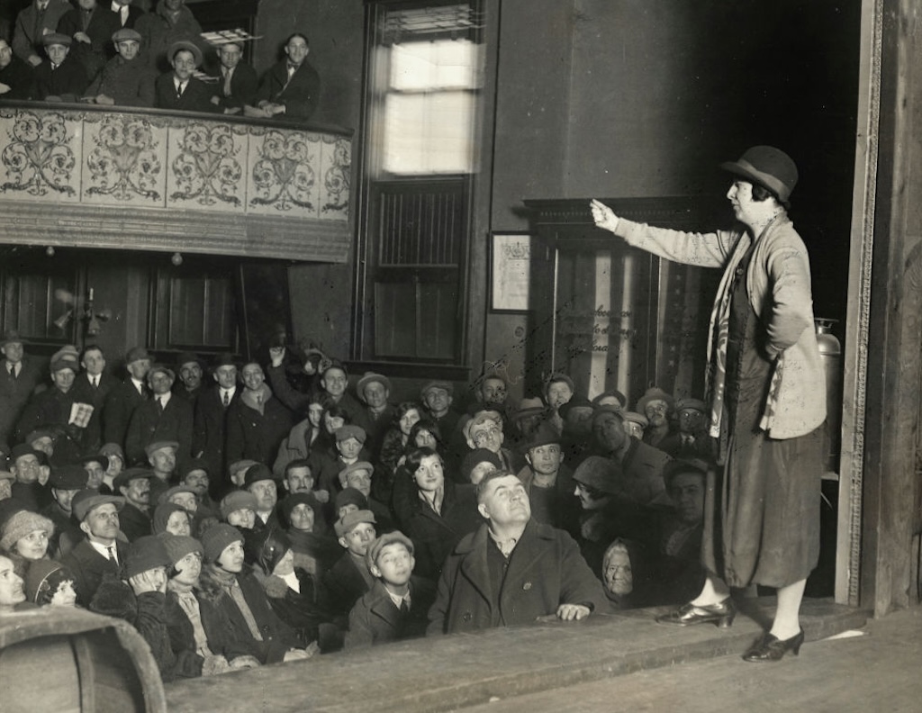 Elizabeth Gurly Flynn Talks to Striking Mill Workers