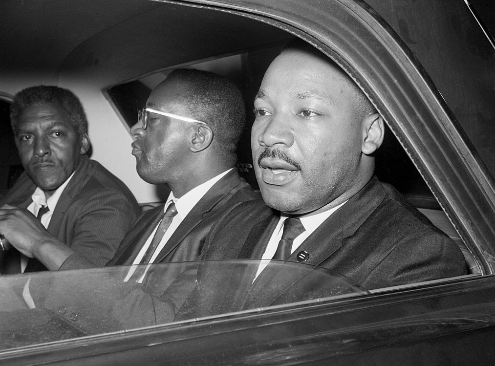 Civil Rights Activists Leaving Gracie Mansion