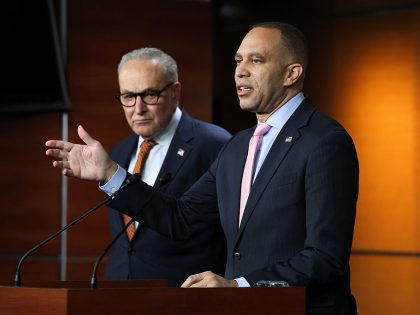 Democratic Leaders Jeffries And Schumer Holds Capitol Hill Press Conference