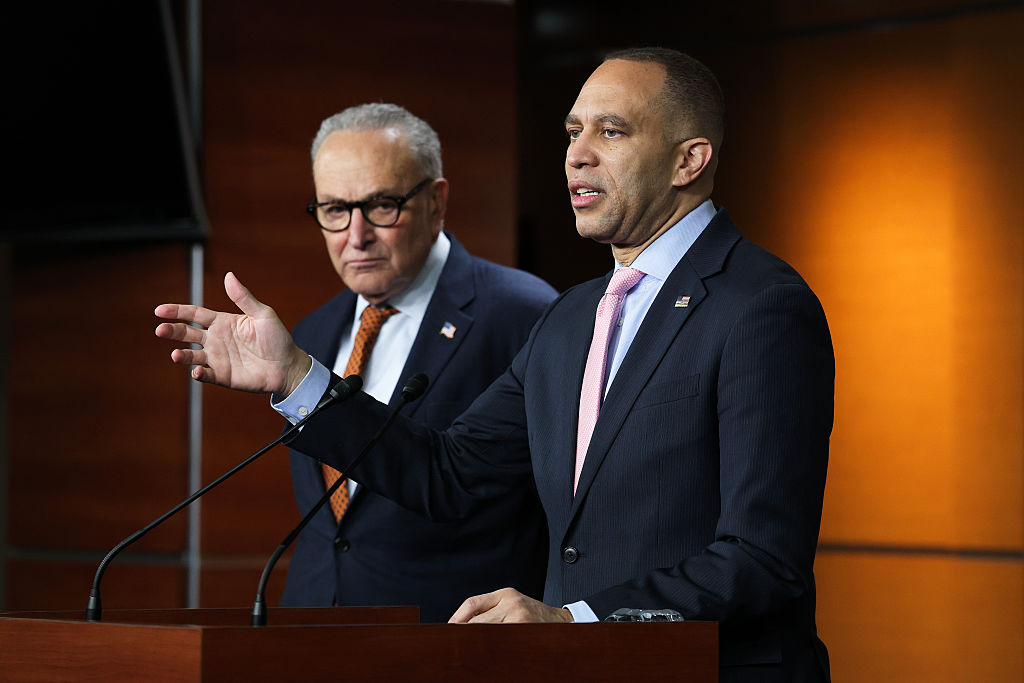 Democratic Leaders Jeffries And Schumer Holds Capitol Hill Press Conference