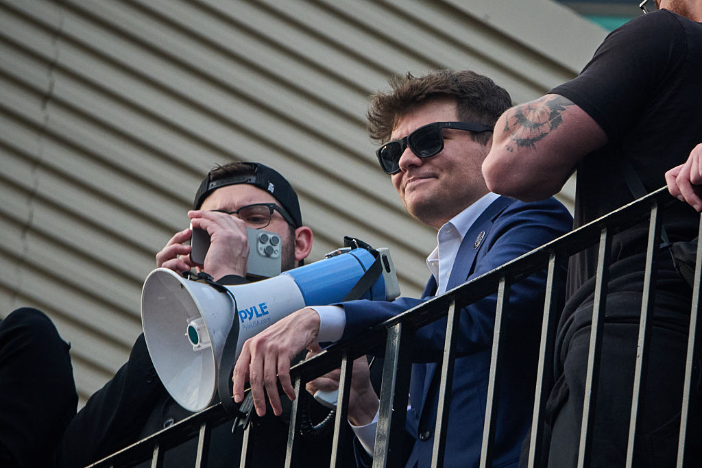 Controversial Rightwing Figure Nick Fuentes Rallies Outside Turning Point Event