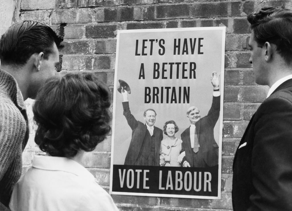 Electoral Poster Of Labour Party In Great Britain On September 1959
