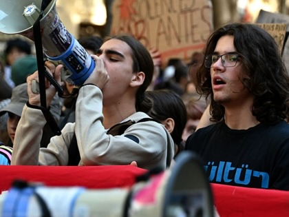 Thousands of high school students march through the streets of Marseille on October 13, 2026.
