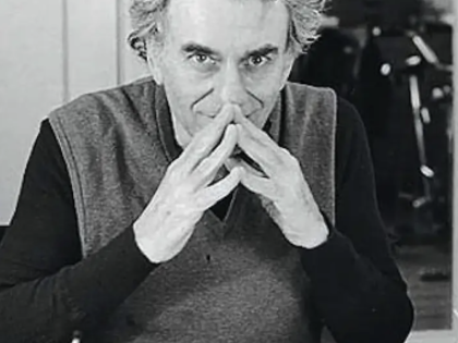 A photograph of the political economist Hyman Minsky