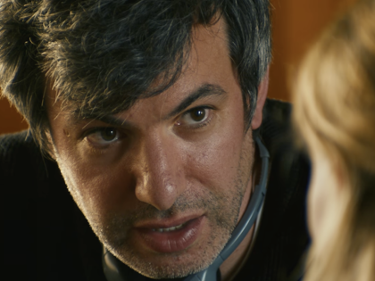 A still featuring Nathan Fielder in tight close-up from the 2026 documentary “You Can See Everything”