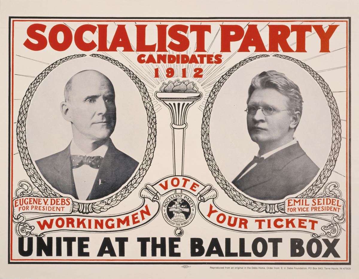 A poster for Debs’s 1912 presidential campaign.